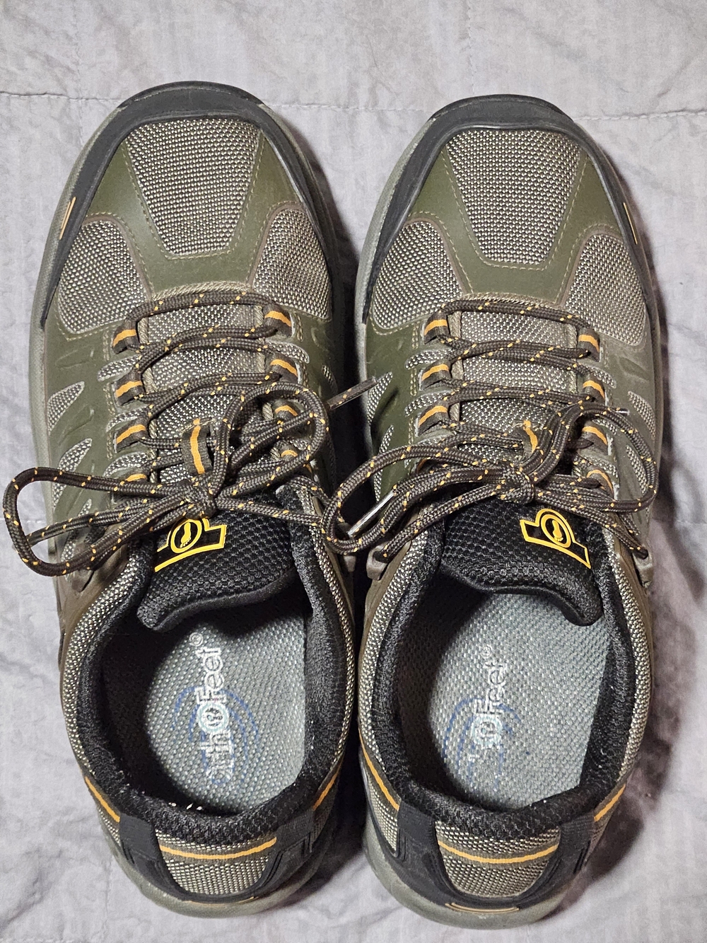 Orthofeet Alma Olive Lace-Up Boots X-wide - Size 9
